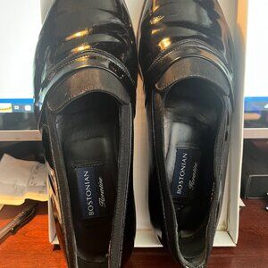 Bostonian men's 8.5 black patent leather dress shoe